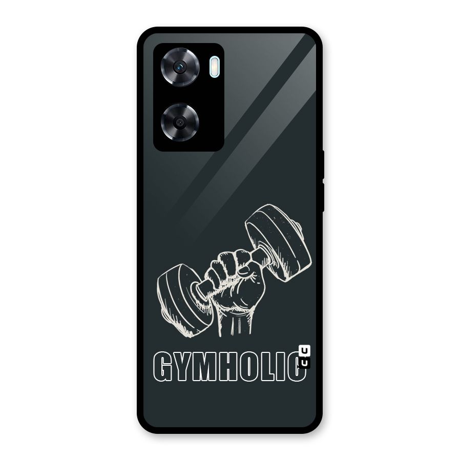 Gymholic Design Glass Back Case for Oppo A77