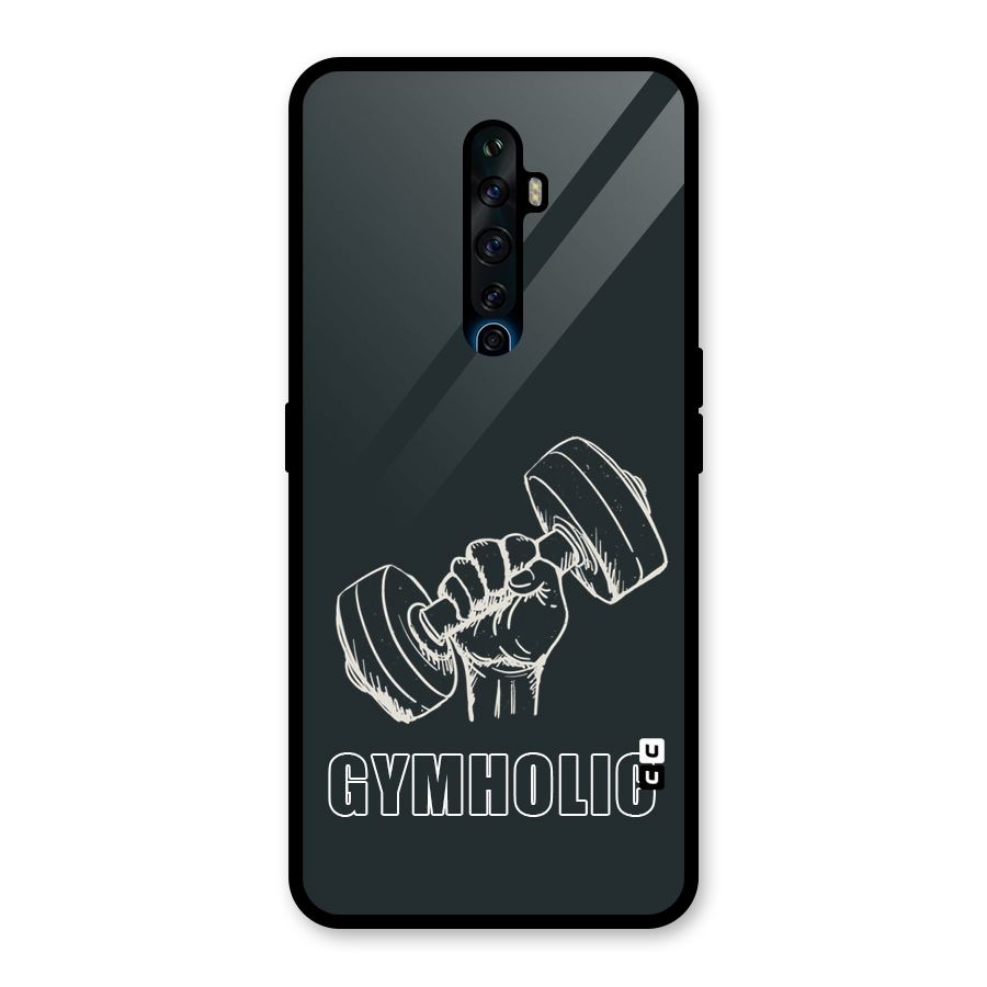 Gymholic Design Glass Back Case for Oppo Reno2 F