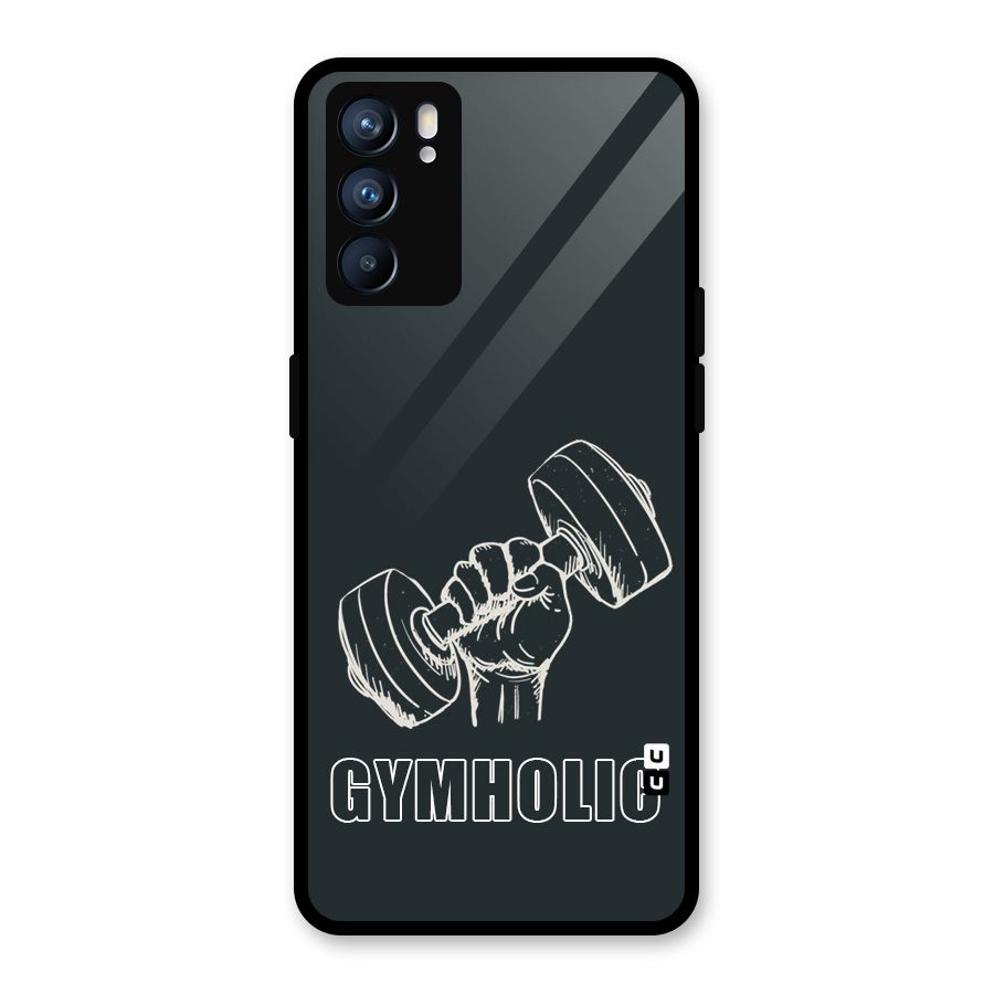 Gymholic Design Glass Back Case for Oppo Reno6 5G