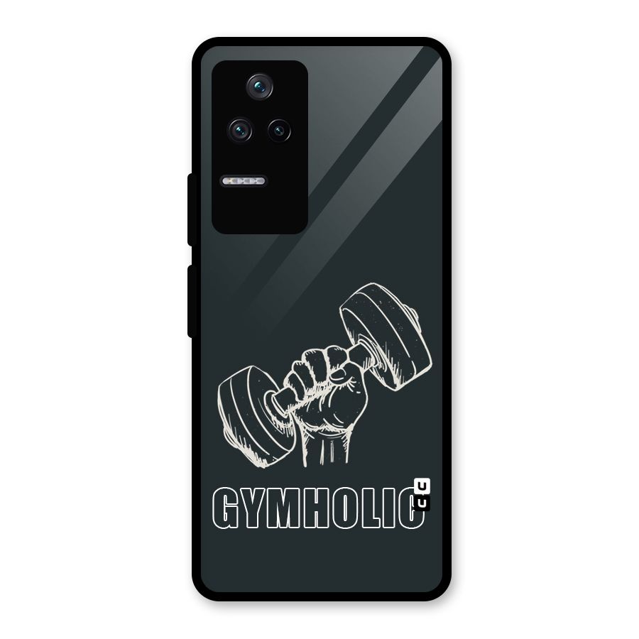 Gymholic Design Glass Back Case for Poco F4 5G