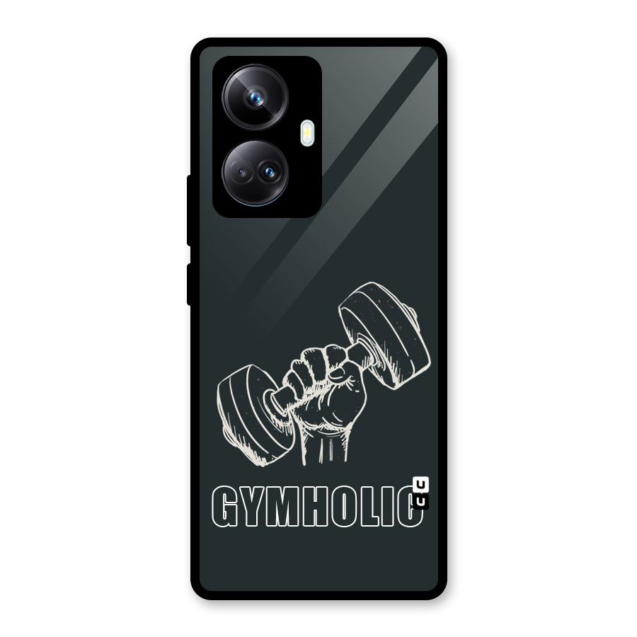 Gymholic Design Glass Back Case for Realme 10 Pro Plus