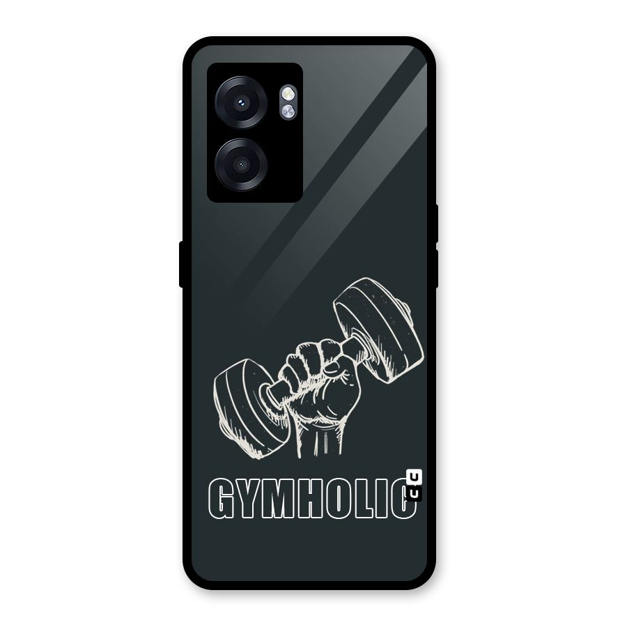 Gymholic Design Glass Back Case for Realme Narzo 50 5G