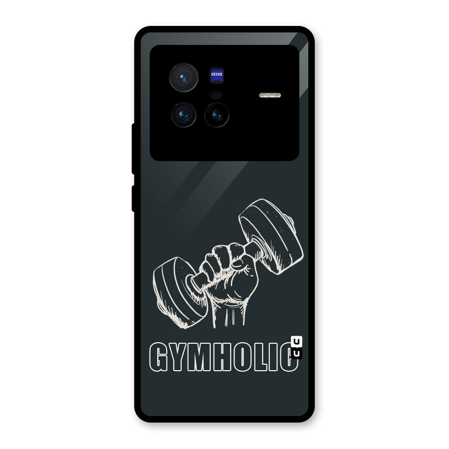 Gymholic Design Glass Back Case for Vivo X80