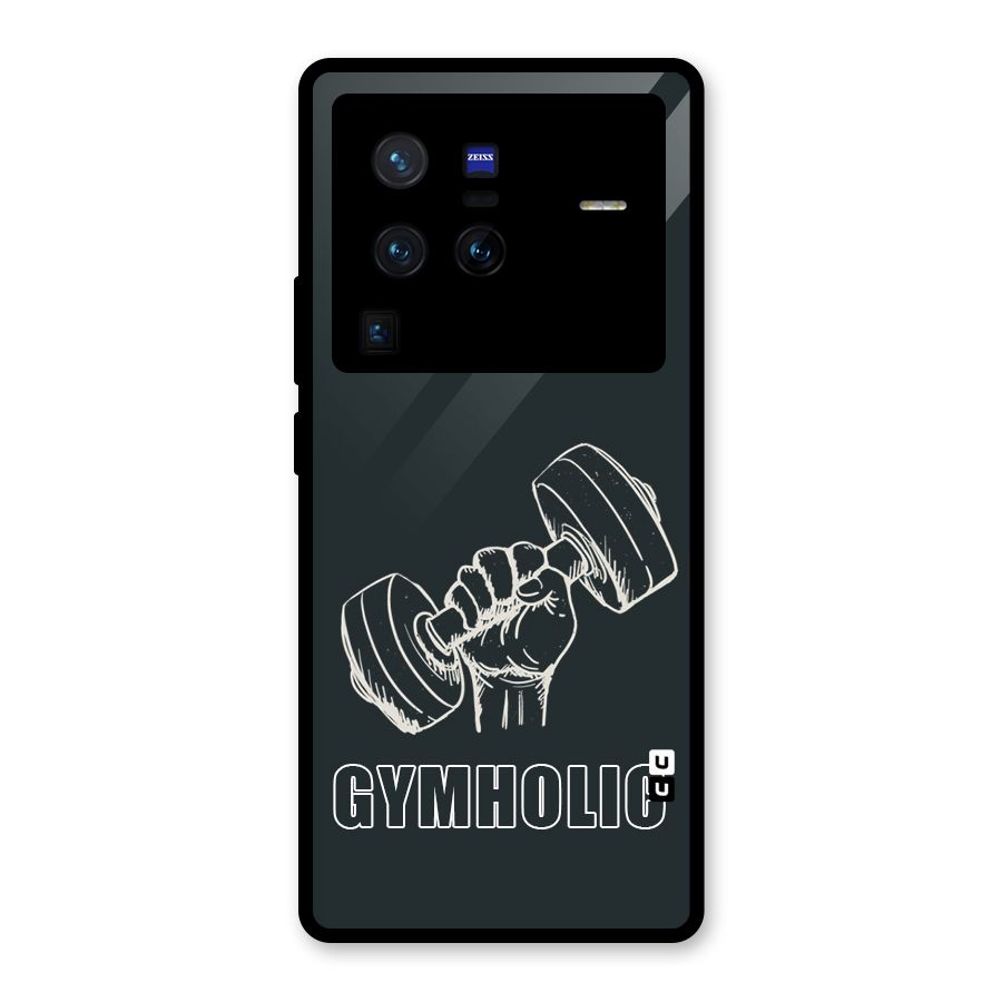 Gymholic Design Glass Back Case for Vivo X80 Pro