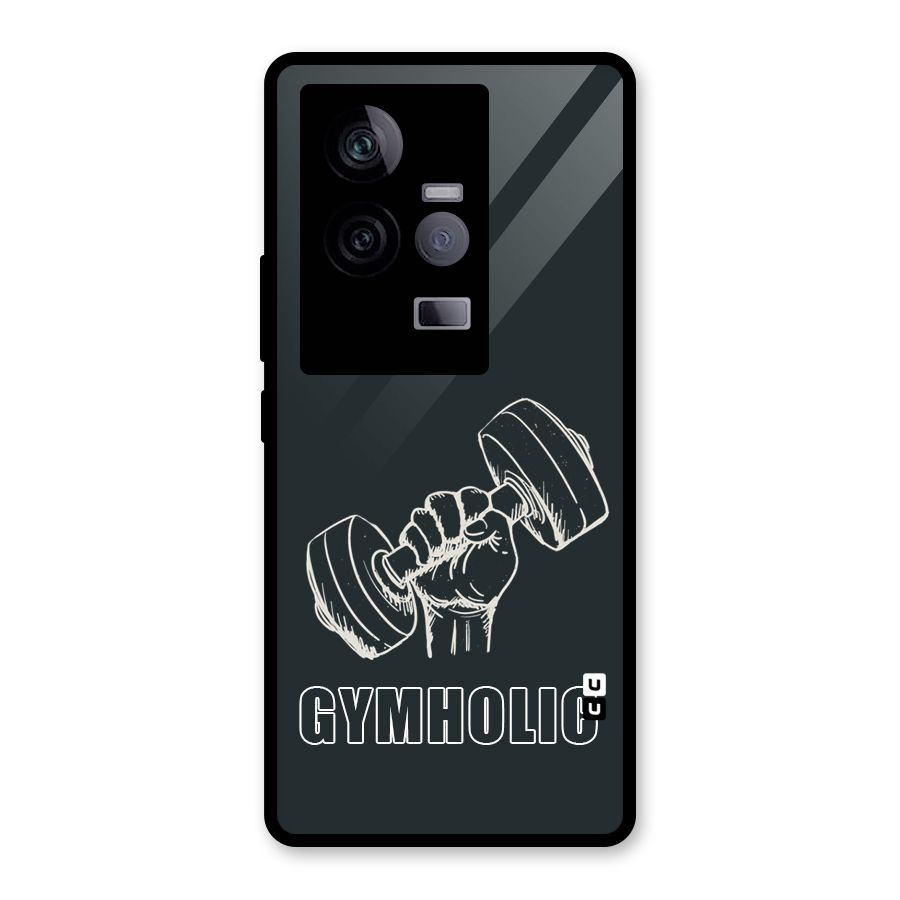 Gymholic Design Glass Back Case for Vivo iQOO 11 5G