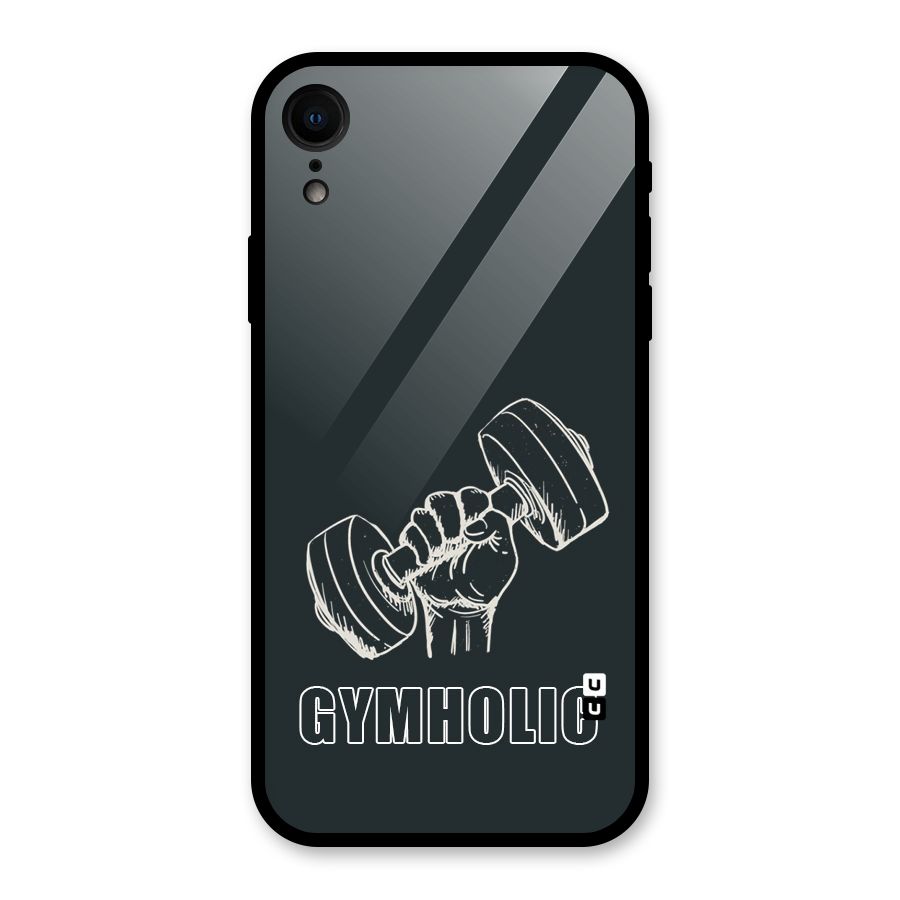 Gymholic Design Glass Back Case for XR