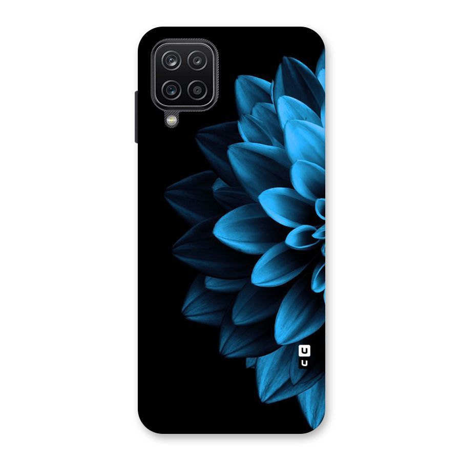Half Blue Flower Back Case for Galaxy A12