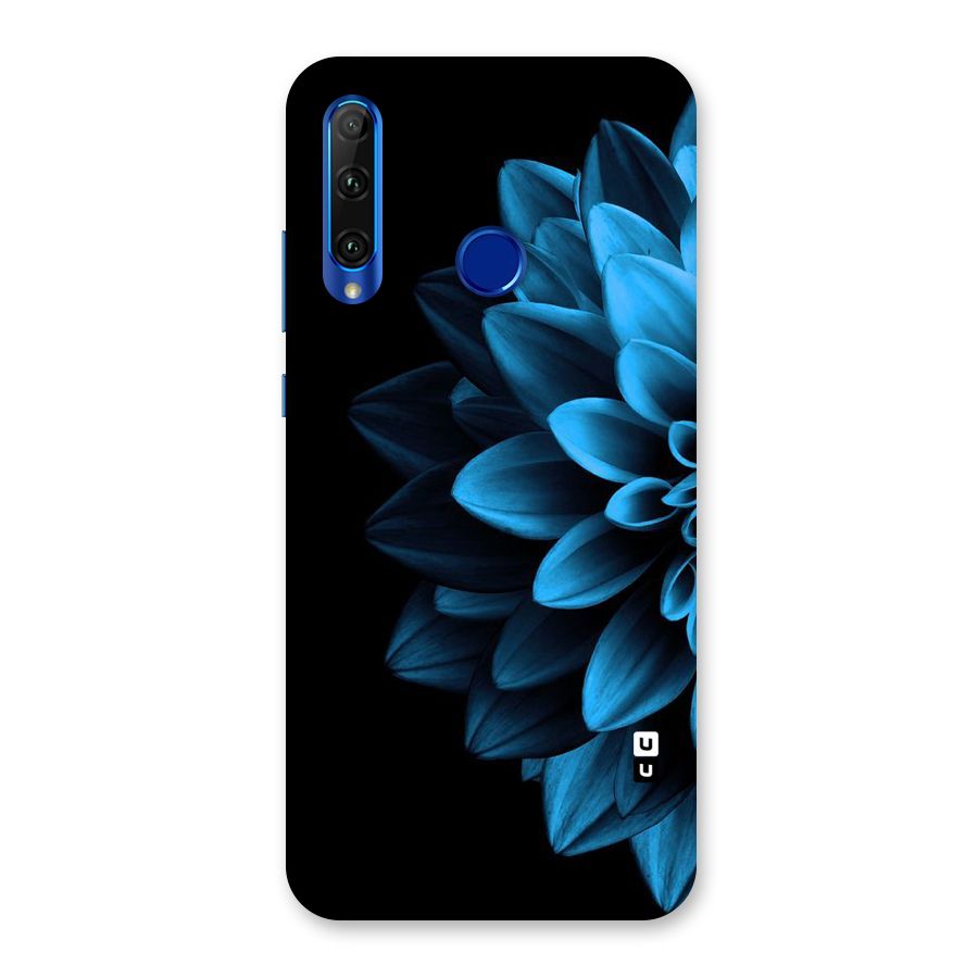 Half Blue Flower Back Case for Honor 20i