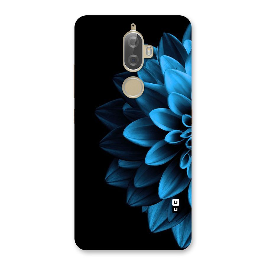 Half Blue Flower Back Case for Lenovo K8 Plus