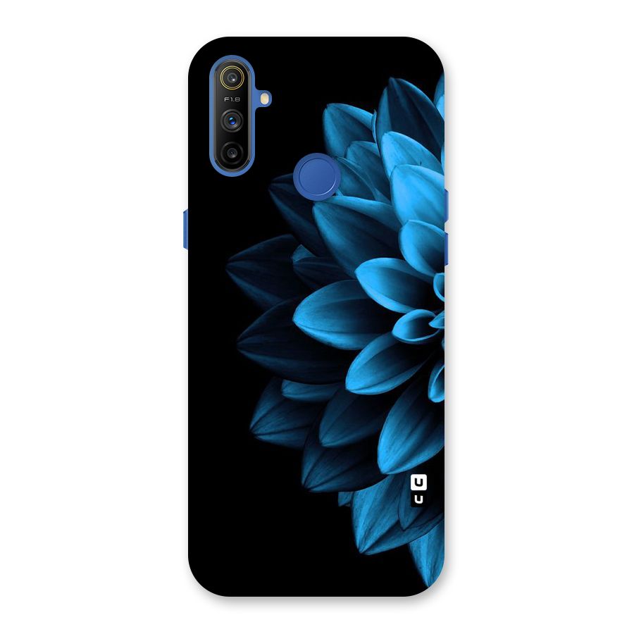 Half Blue Flower Back Case for Realme Narzo 10A