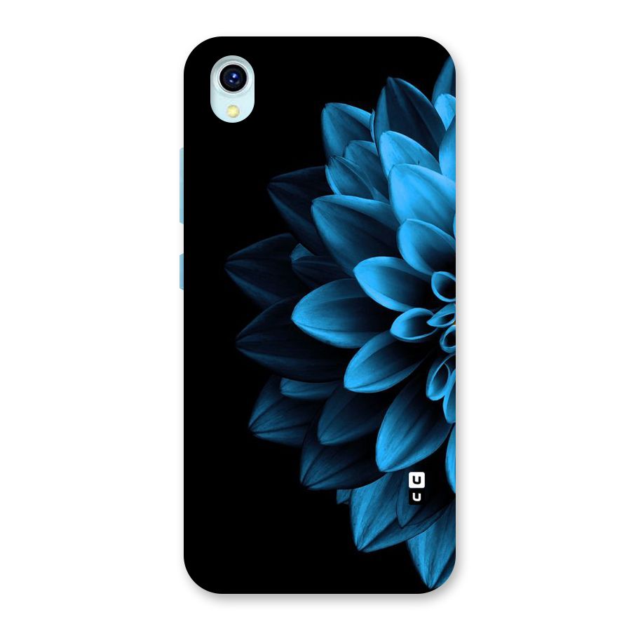 Half Blue Flower Back Case for Vivo Y1s
