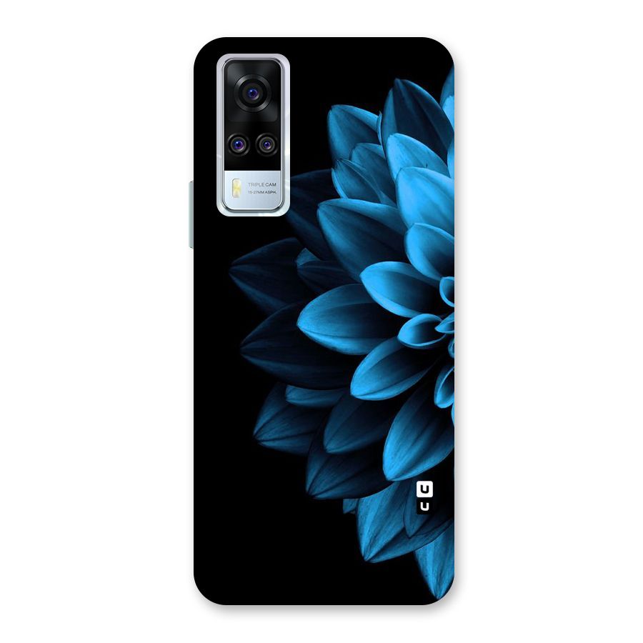 Half Blue Flower Back Case for Vivo Y31