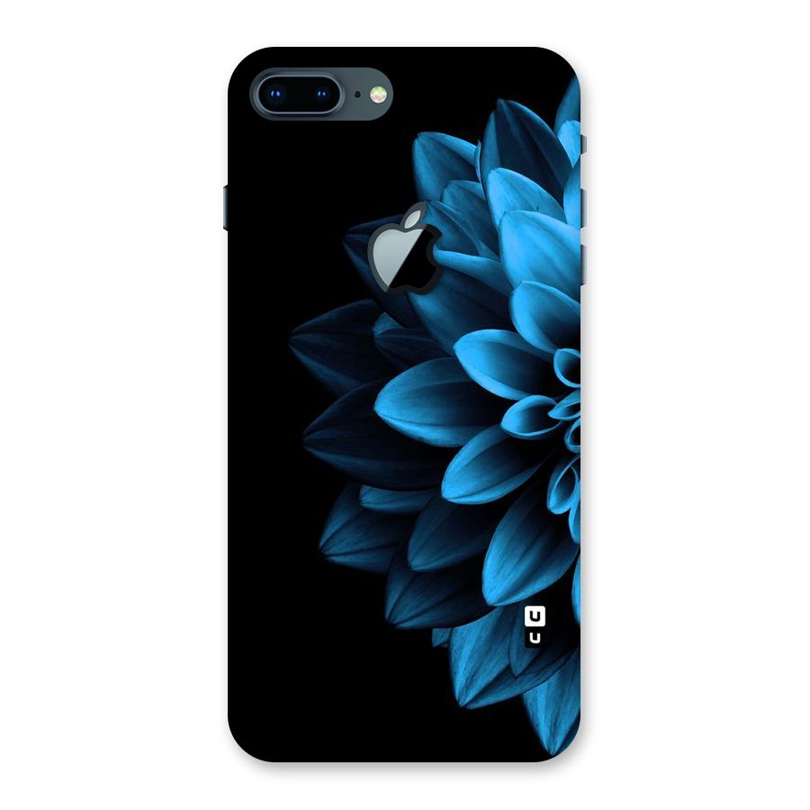 Half Blue Flower Back Case for iPhone 7 Plus Apple Cut