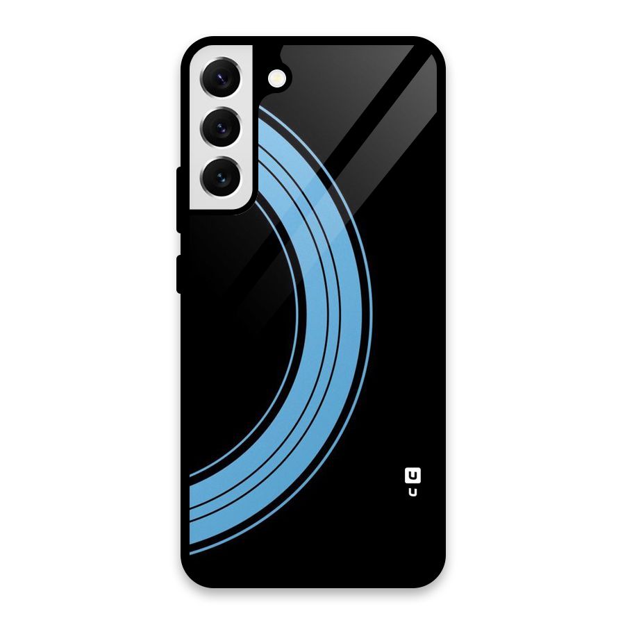 Half Circles Glass Back Case for Galaxy S22 Plus 5G