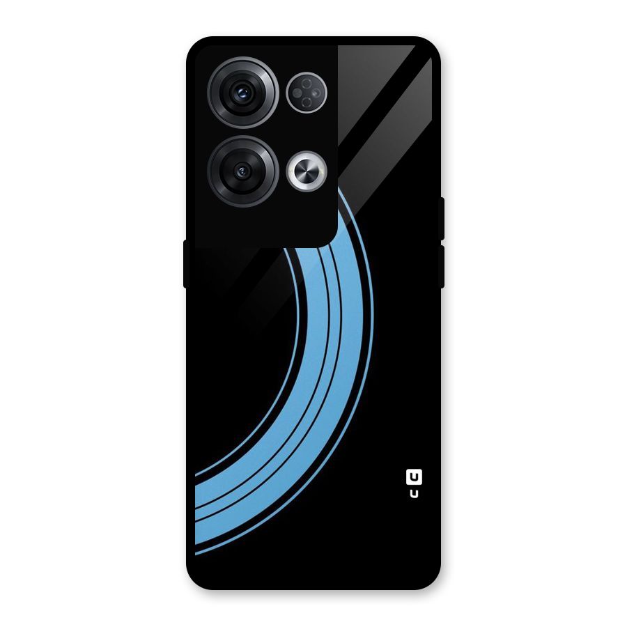 Half Circles Glass Back Case for Oppo Reno8 Pro 5G