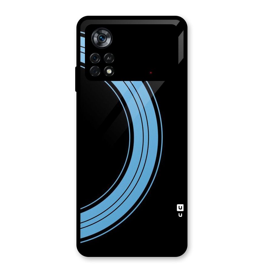 Half Circles Glass Back Case for Poco X4 Pro 5G