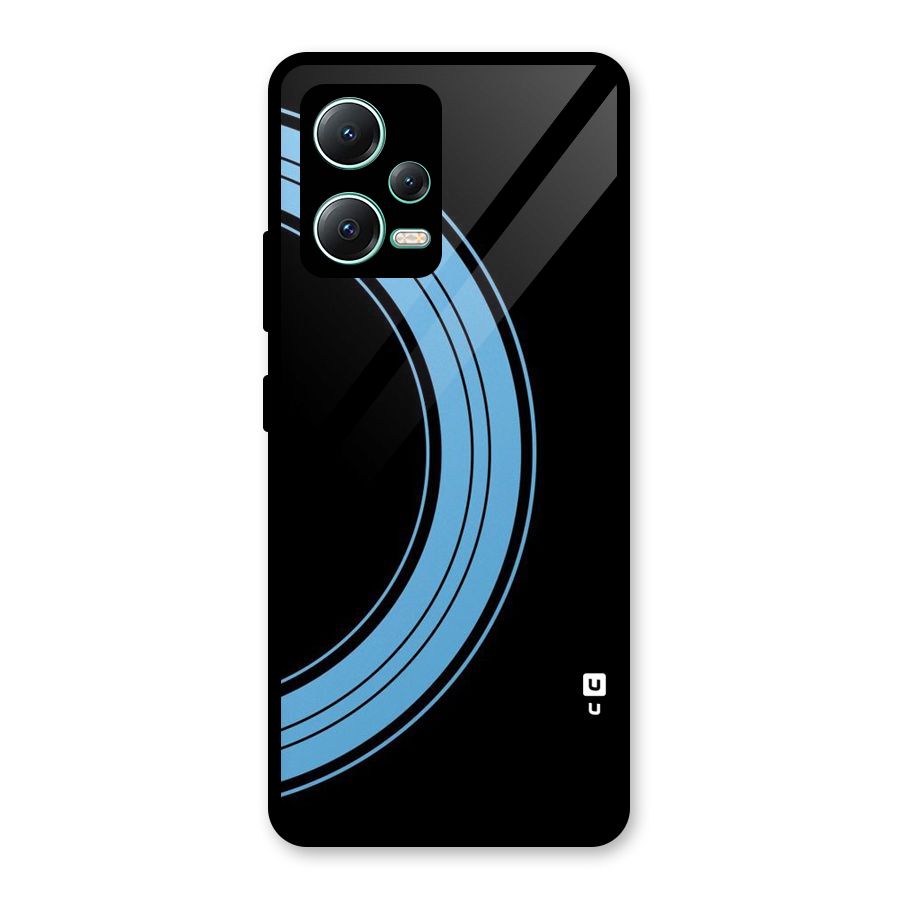 Half Circles Glass Back Case for Redmi Note 12 5G