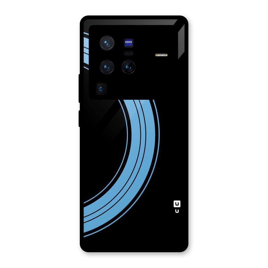 Half Circles Glass Back Case for Vivo X80 Pro