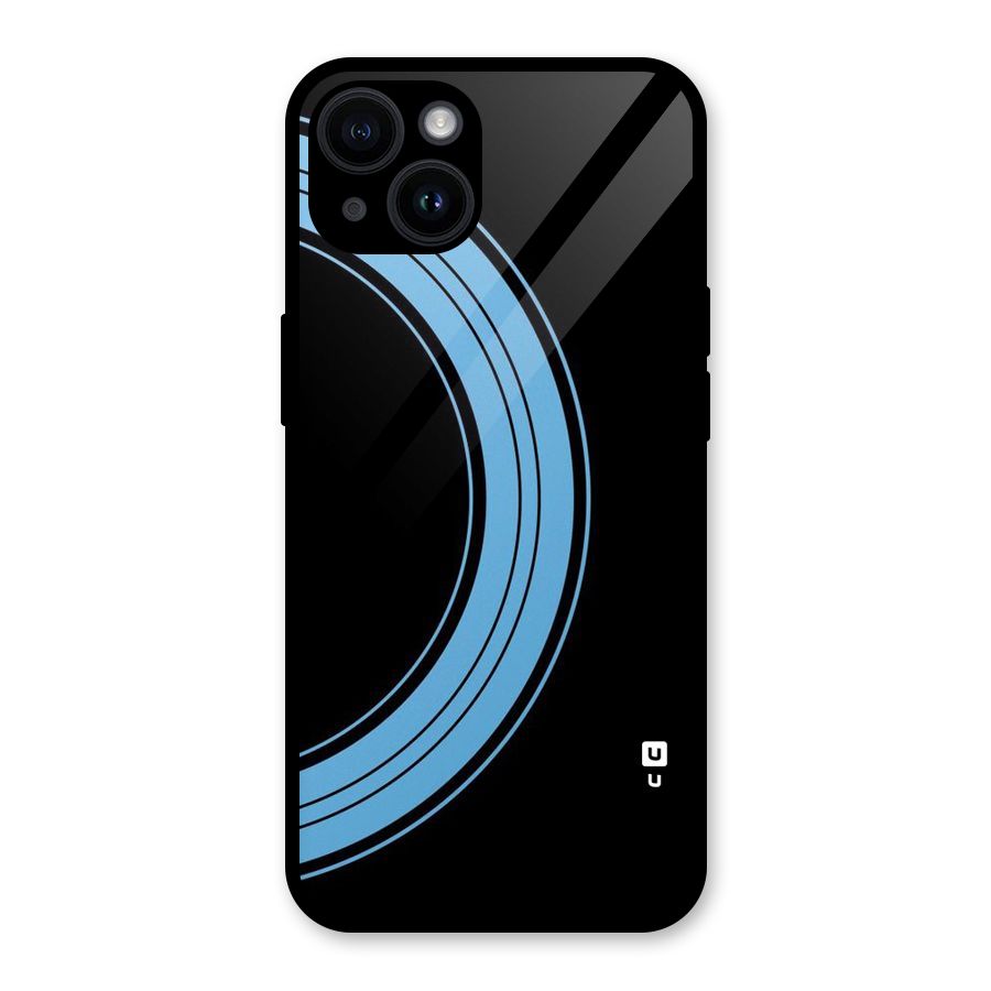 Half Circles Glass Back Case for iPhone 14