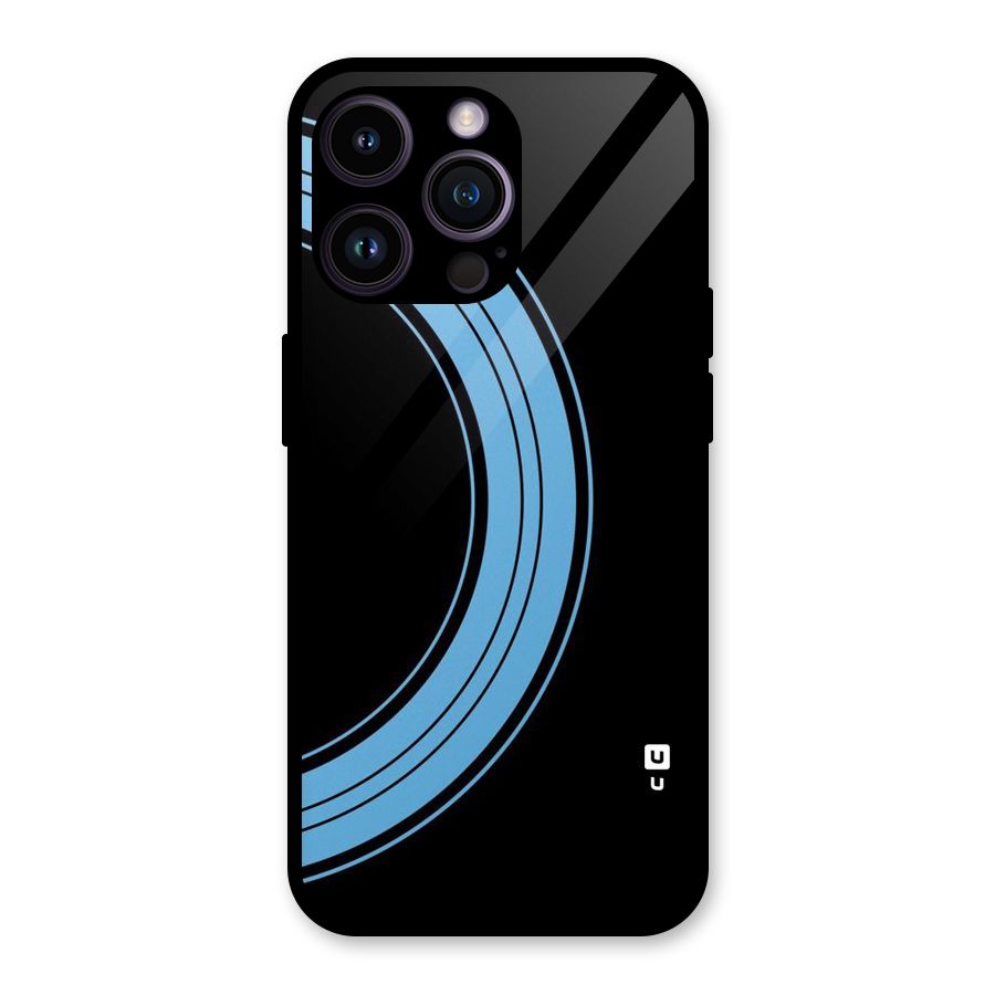 Half Circles Glass Back Case for iPhone 14 Pro Max