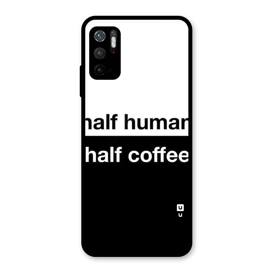 Half Human Half Coffee Glass Back Case for Poco M3 Pro 5G