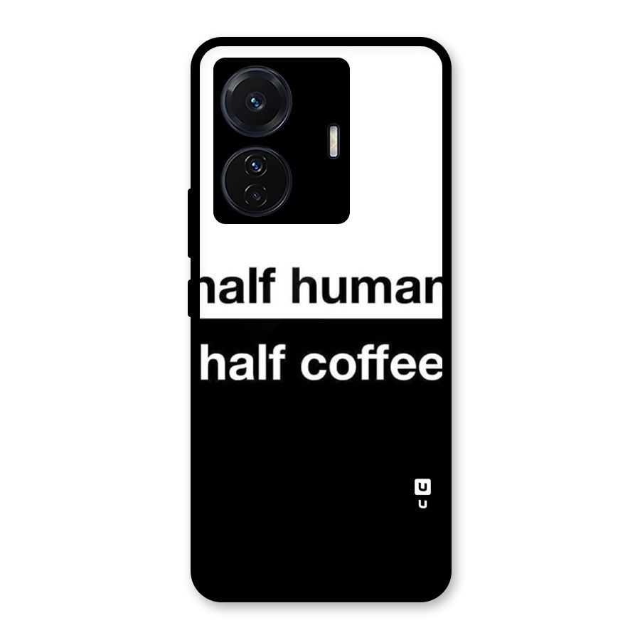 Half Human Half Coffee Glass Back Case for Vivo T1 Pro