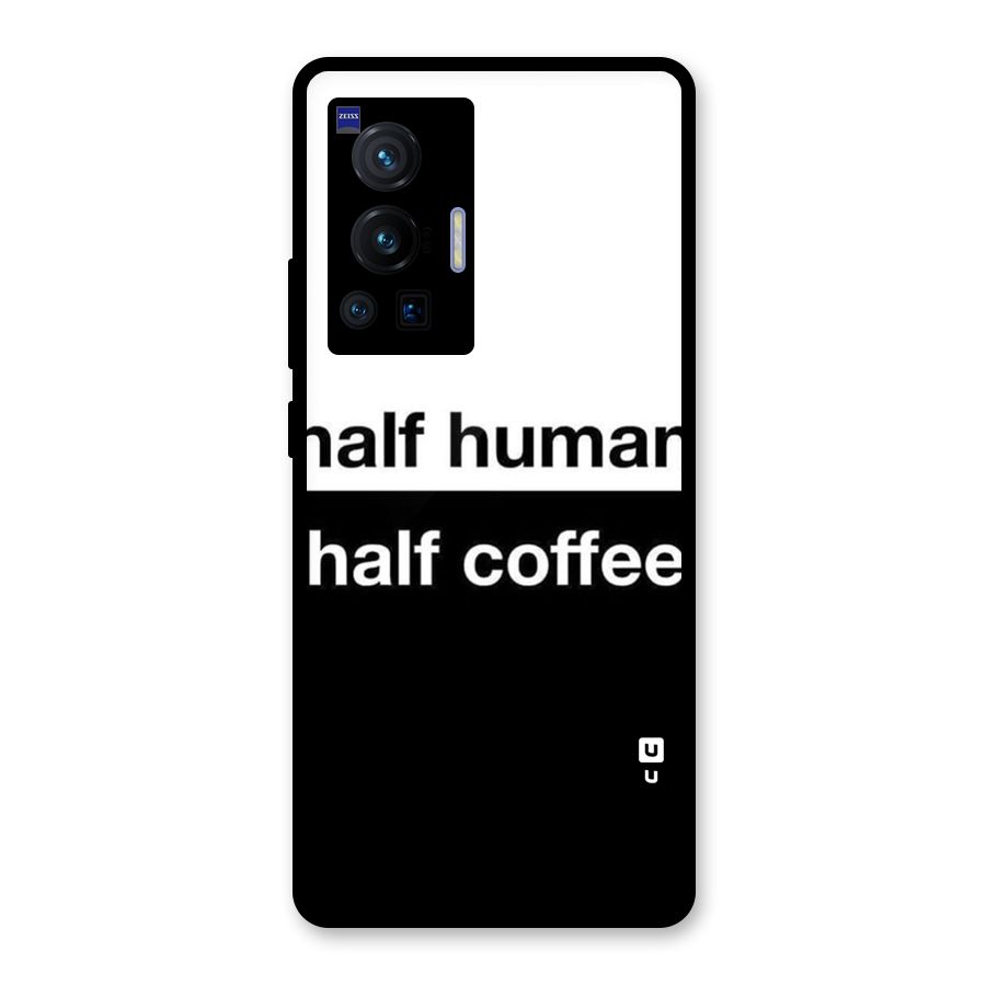 Half Human Half Coffee Glass Back Case for Vivo X70 Pro