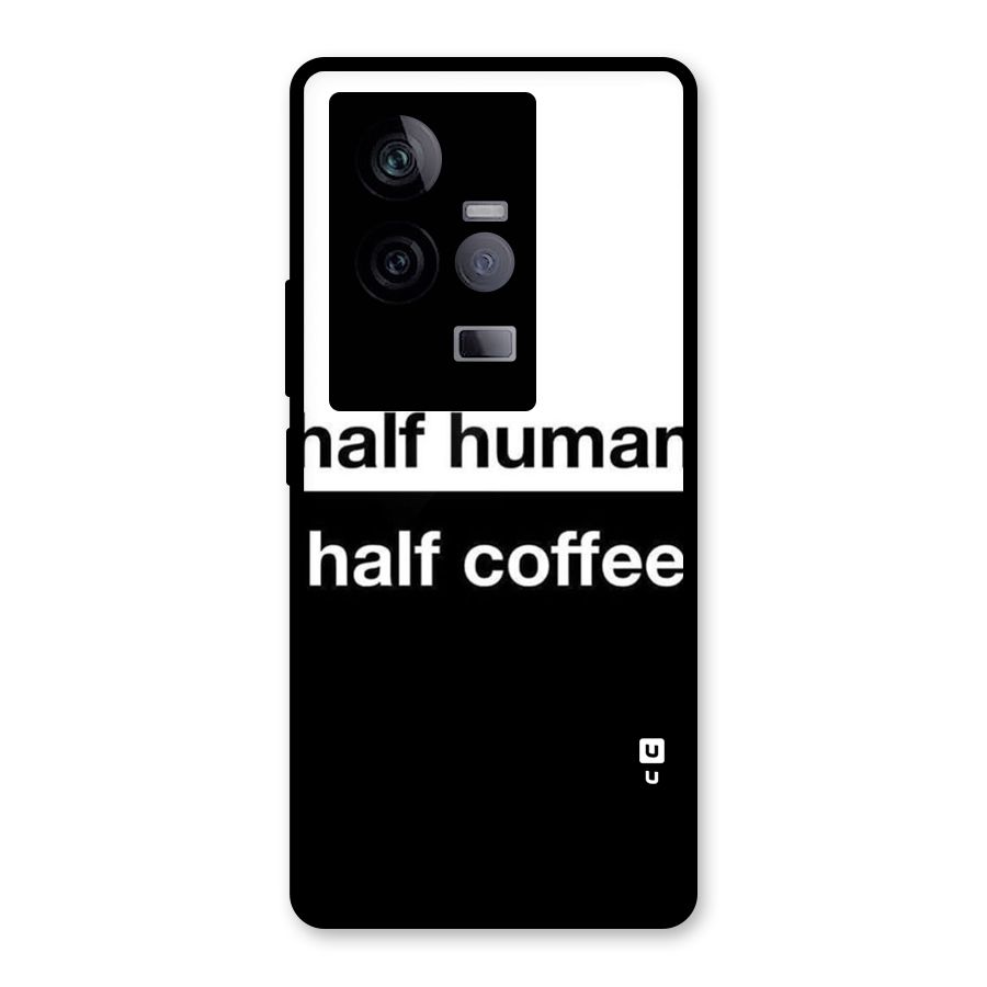 Half Human Half Coffee Glass Back Case for Vivo iQOO 11 5G