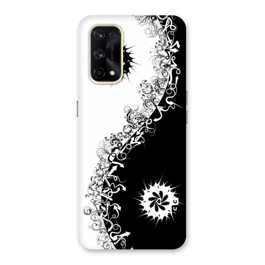 Half Peace Design Glass Back Case for Realme X7 Pro
