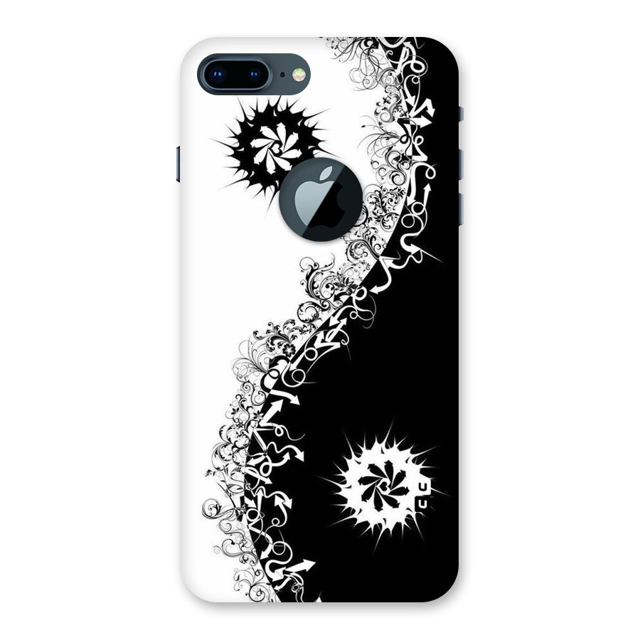 Half Peace Design Back Case for iPhone 7 Plus Logo Cut