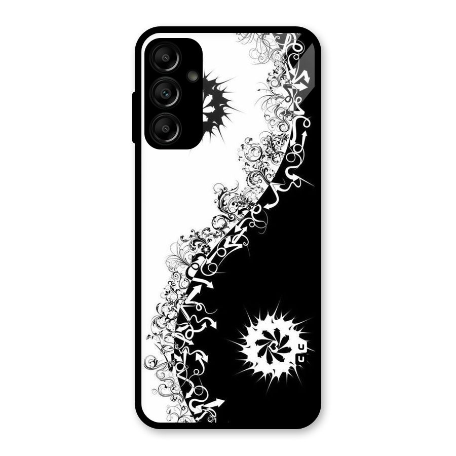 Half Peace Design Glass Back Case for Galaxy A14 5G