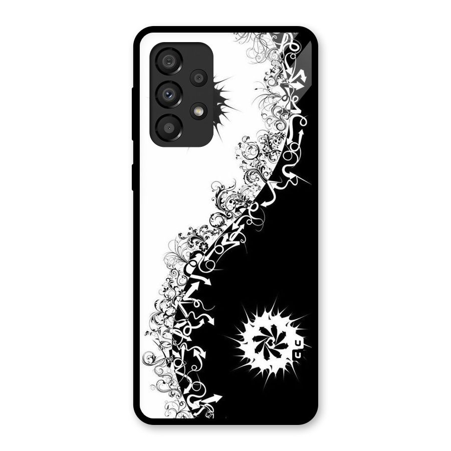 Half Peace Design Glass Back Case for Galaxy A33 5G