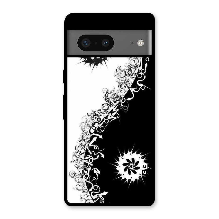 Half Peace Design Glass Back Case for Google Pixel 7