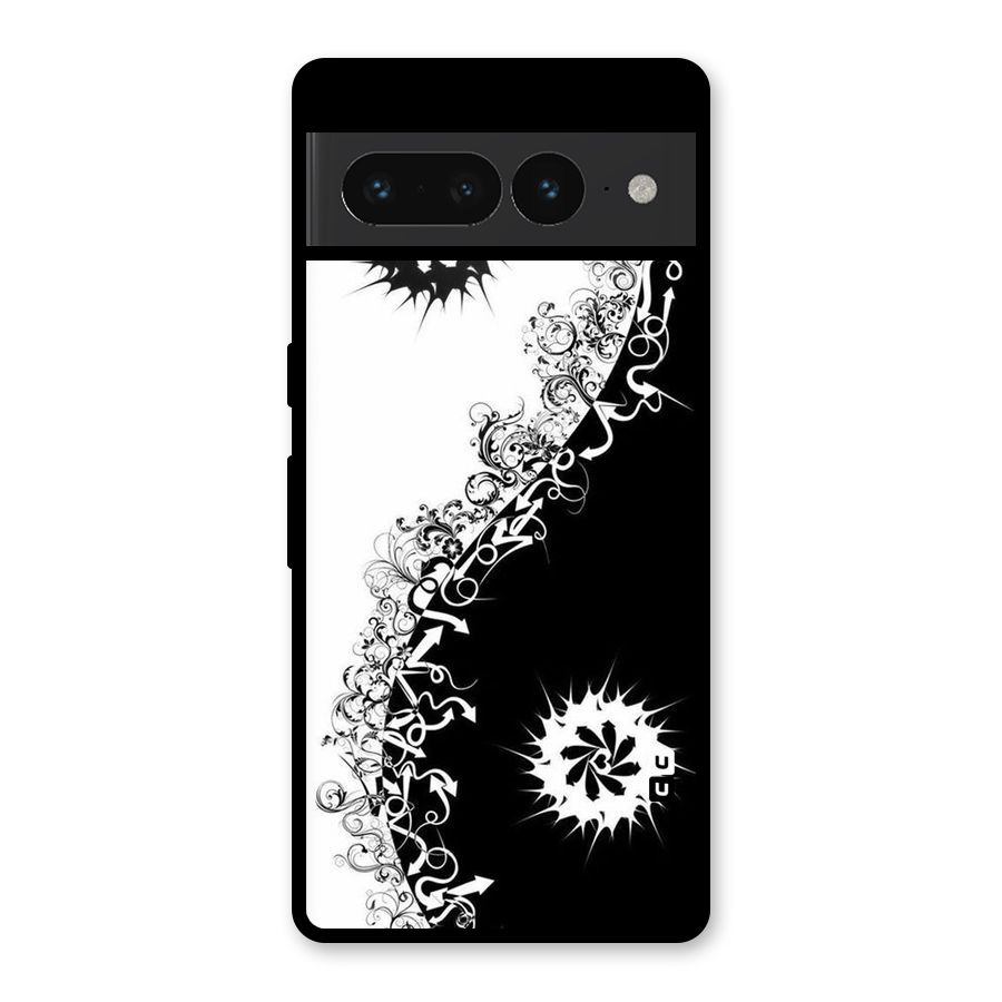 Half Peace Design Glass Back Case for Google Pixel 7 Pro
