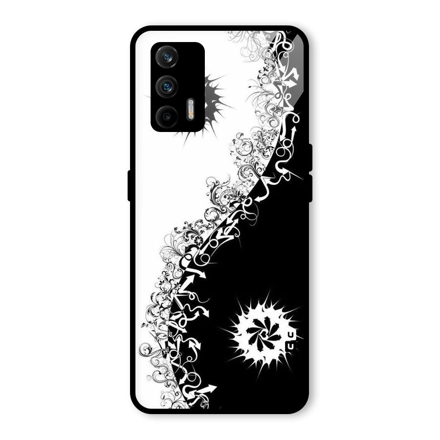 Half Peace Design Glass Back Case for Realme GT 5G