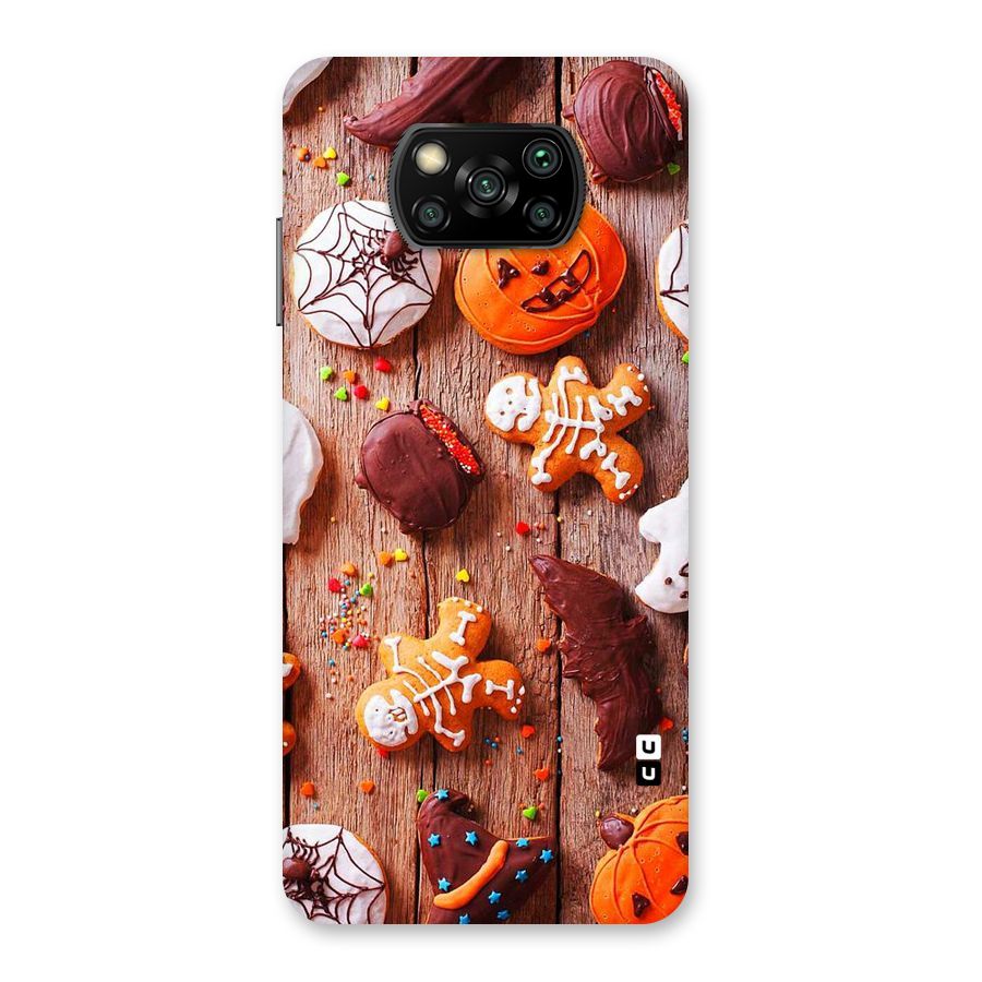Halloween Chocolates Back Case for Poco X3
