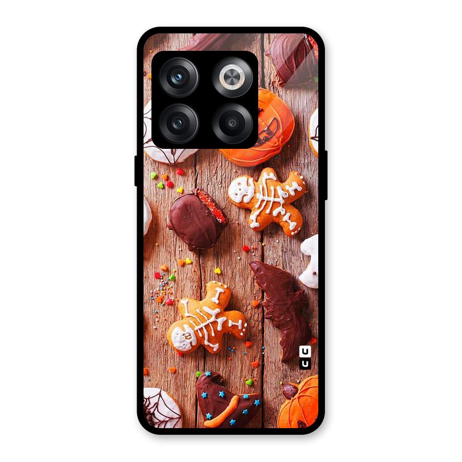 Halloween Chocolates Glass Back Case for OnePlus 10T