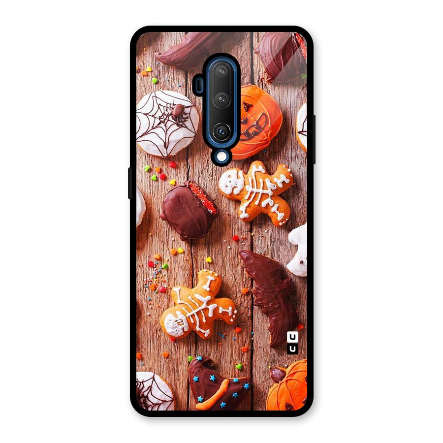 Halloween Chocolates Glass Back Case for OnePlus 7T Pro