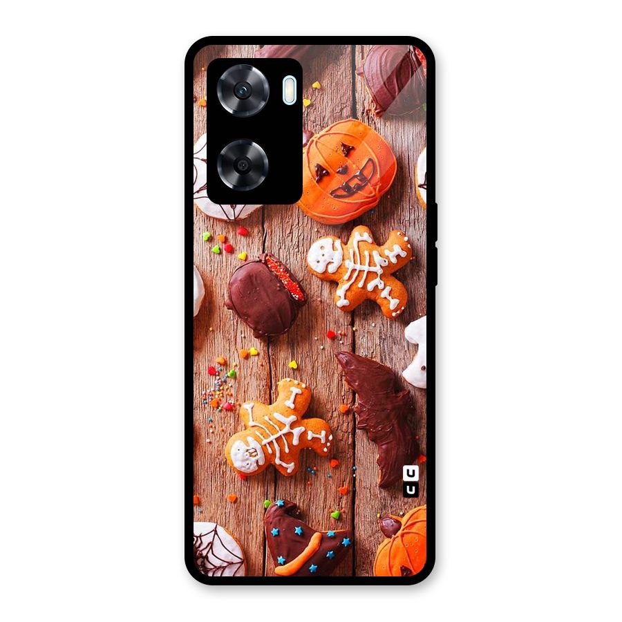 Halloween Chocolates Glass Back Case for Oppo A77
