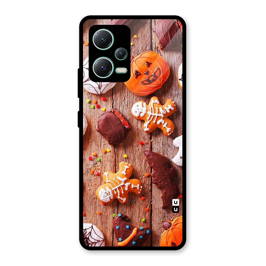Halloween Chocolates Glass Back Case for Redmi Note 12 5G