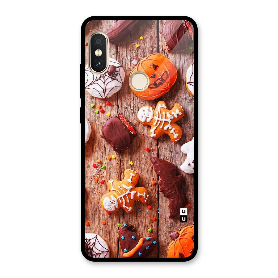 Halloween Chocolates Glass Back Case for Redmi Note 5 Pro