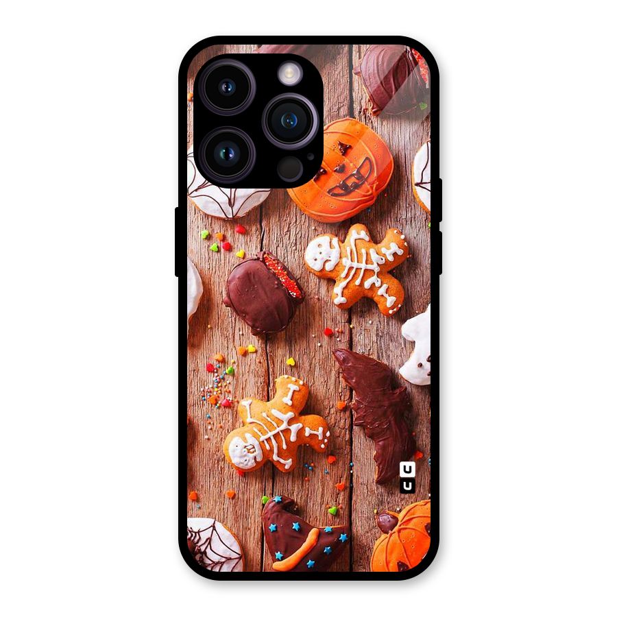 Halloween Chocolates Glass Back Case for iPhone 14 Pro Max