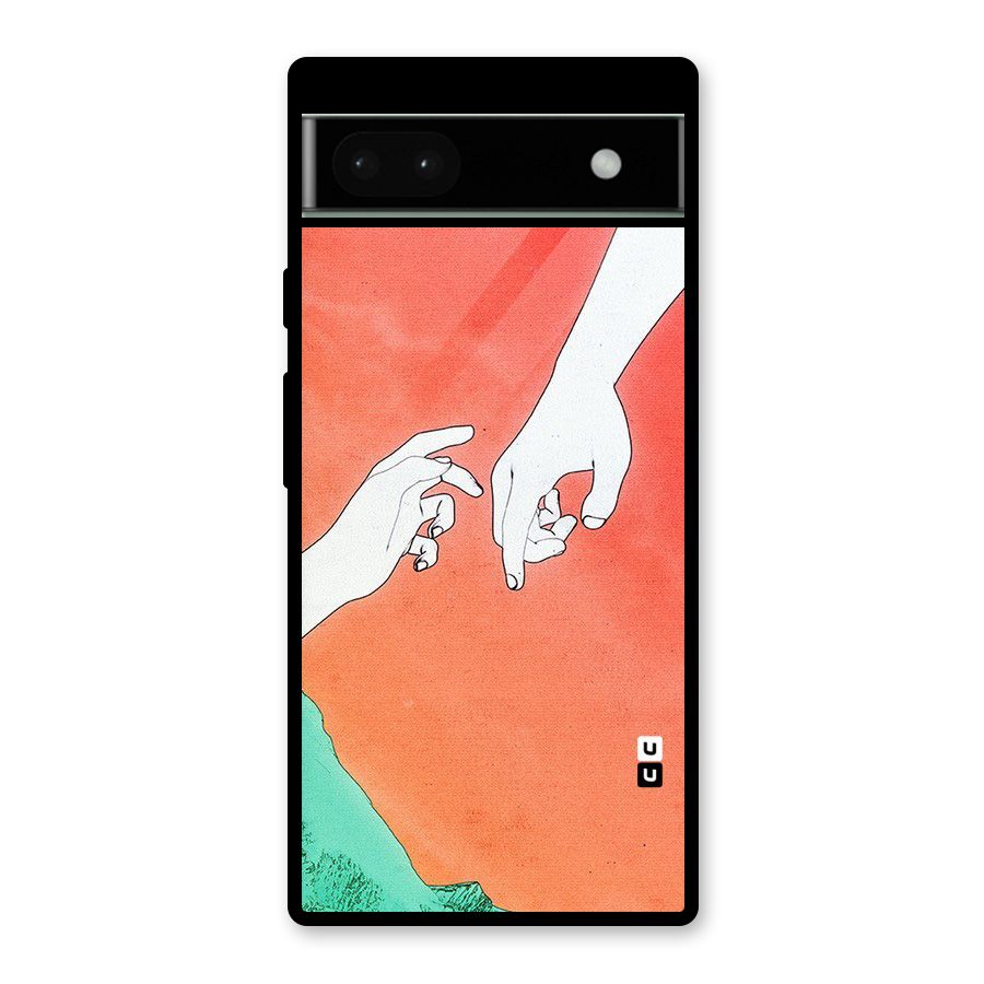 Hand Paint Drawing Glass Back Case for Google Pixel 6a