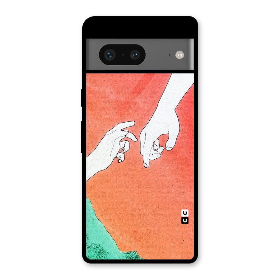 Hand Paint Drawing Glass Back Case for Google Pixel 7