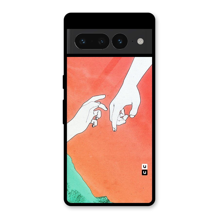 Hand Paint Drawing Glass Back Case for Google Pixel 7 Pro