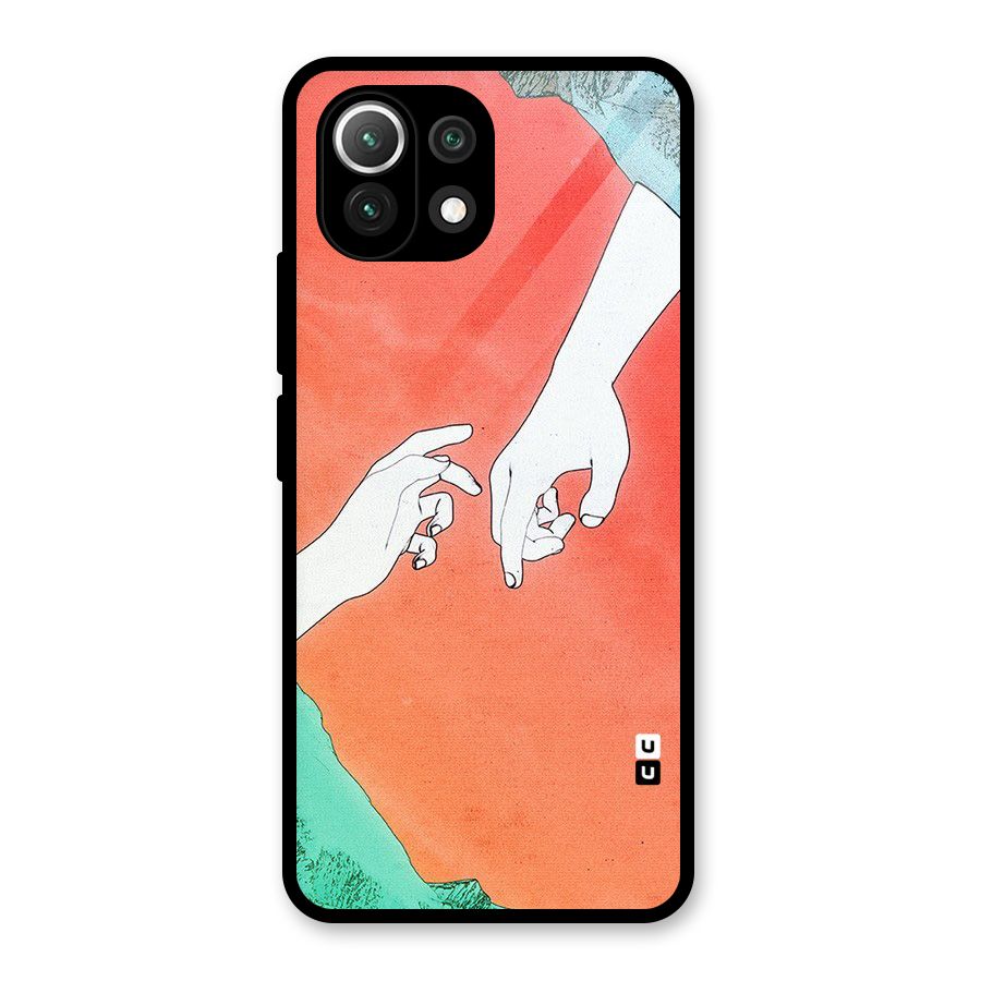 Hand Paint Drawing Glass Back Case for Mi 11 Lite