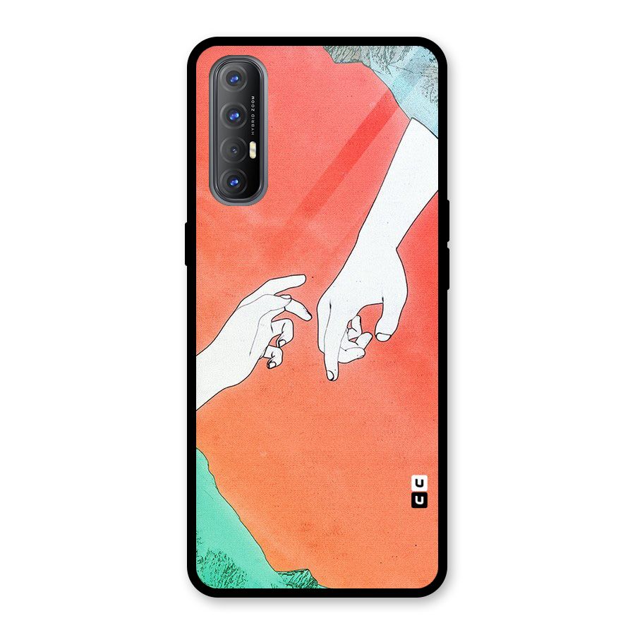 Hand Paint Drawing Glass Back Case for Oppo Reno3 Pro