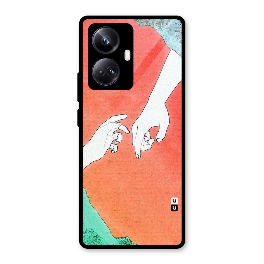 Hand Paint Drawing Glass Back Case for Realme 10 Pro Plus