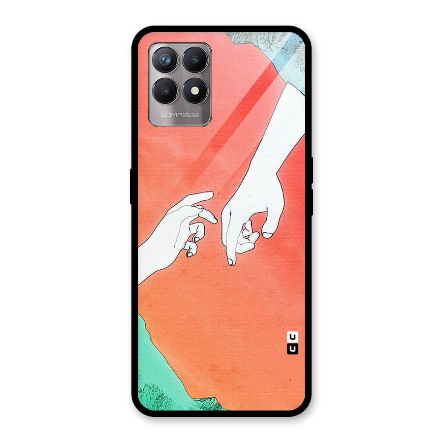 Hand Paint Drawing Glass Back Case for Realme Narzo 50