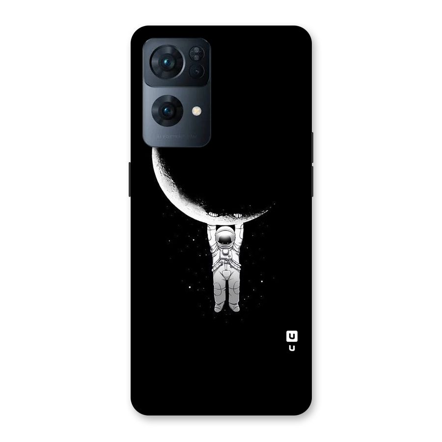 Hanging Astronaut Back Case for Oppo Reno7 Pro 5G